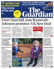 The Guardian () Newspaper Front Page for 30 June 2020