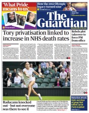 The Guardian () Newspaper Front Page for 30 June 2022