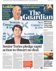 The Guardian () Newspaper Front Page for 30 August 2019