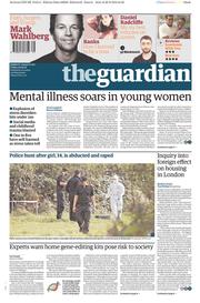 The Guardian () Newspaper Front Page for 30 September 2016