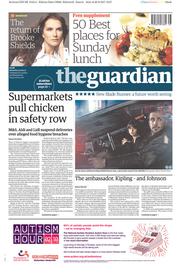 The Guardian () Newspaper Front Page for 30 September 2017