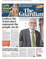 The Guardian () Newspaper Front Page for 31 October 2019
