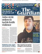 The Guardian () Newspaper Front Page for 31 January 2019