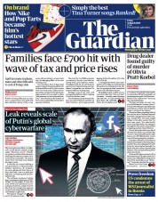 The Guardian () Newspaper Front Page for 31 March 2023