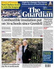 The Guardian () Newspaper Front Page for 31 May 2021