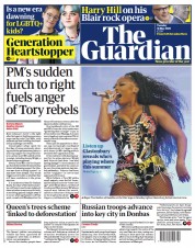 The Guardian () Newspaper Front Page for 31 May 2022