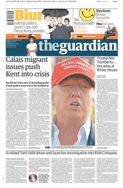 The Guardian () Newspaper Front Page for 31 July 2015