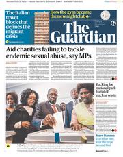The Guardian () Newspaper Front Page for 31 July 2018