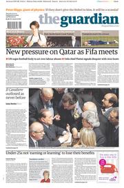 The Guardian () Newspaper Front Page for 3 October 2013