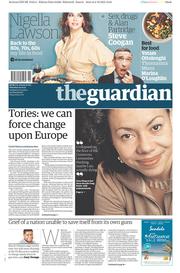 The Guardian () Newspaper Front Page for 3 October 2015