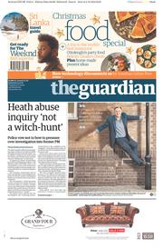 The Guardian () Newspaper Front Page for 3 December 2016