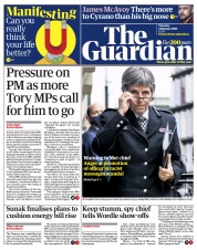 The Guardian () Newspaper Front Page for 3 February 2022