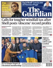 The Guardian () Newspaper Front Page for 3 February 2023