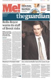 The Guardian () Newspaper Front Page for 3 March 2016