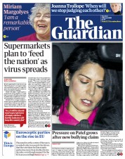 The Guardian () Newspaper Front Page for 3 March 2020