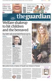The Guardian () Newspaper Front Page for 3 April 2017