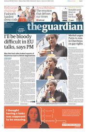 The Guardian () Newspaper Front Page for 3 May 2017
