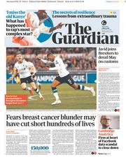 The Guardian () Newspaper Front Page for 3 May 2018