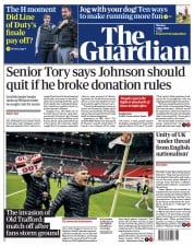 The Guardian () Newspaper Front Page for 3 May 2021