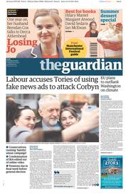 The Guardian () Newspaper Front Page for 3 June 2017