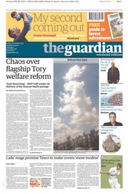 The Guardian () Newspaper Front Page for 3 August 2013
