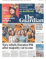 The Guardian () Newspaper Front Page for 3 August 2019