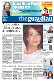 The Guardian () Newspaper Front Page for 3 September 2011
