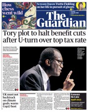 The Guardian () Newspaper Front Page for 4 October 2022