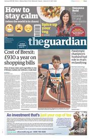 The Guardian () Newspaper Front Page for 4 November 2017