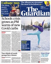 The Guardian () Newspaper Front Page for 4 January 2021