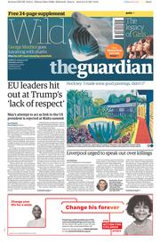 The Guardian () Newspaper Front Page for 4 February 2017