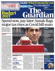 The Guardian () Newspaper Front Page for 4 March 2021