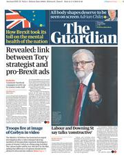 The Guardian () Newspaper Front Page for 4 April 2019