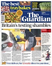 The Guardian () Newspaper Front Page for 4 April 2020