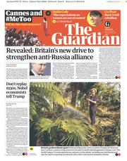 The Guardian () Newspaper Front Page for 4 May 2018