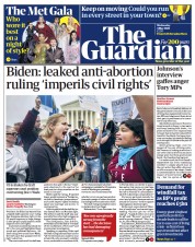 The Guardian () Newspaper Front Page for 4 May 2022