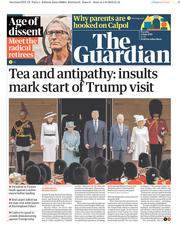 The Guardian () Newspaper Front Page for 4 June 2019