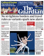 The Guardian () Newspaper Front Page for 4 June 2021