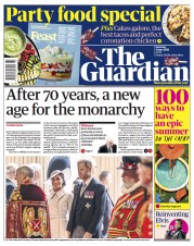 The Guardian () Newspaper Front Page for 4 June 2022