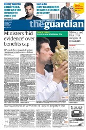 The Guardian () Newspaper Front Page for 4 July 2011