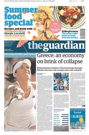 The Guardian () Newspaper Front Page for 4 July 2015