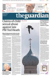 The Guardian () Newspaper Front Page for 4 August 2015