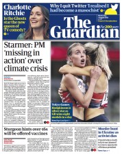 The Guardian () Newspaper Front Page for 4 August 2021