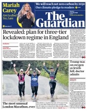 The Guardian () Newspaper Front Page for 5 October 2020