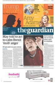 The Guardian () Newspaper Front Page for 5 November 2016