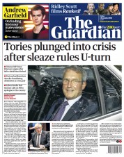The Guardian () Newspaper Front Page for 5 November 2021