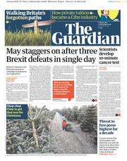 The Guardian () Newspaper Front Page for 5 December 2018