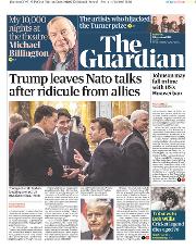 The Guardian () Newspaper Front Page for 5 December 2019