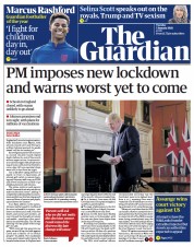 The Guardian () Newspaper Front Page for 5 January 2021
