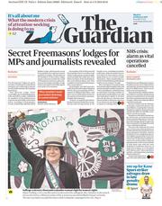 The Guardian () Newspaper Front Page for 5 February 2018
